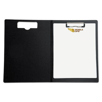 Mobile OPS® Portfolio Clipboard With Low-profile Clip, 1-2" Capacity, 8 1-2 X 11, Black freeshipping - TVN Wholesale